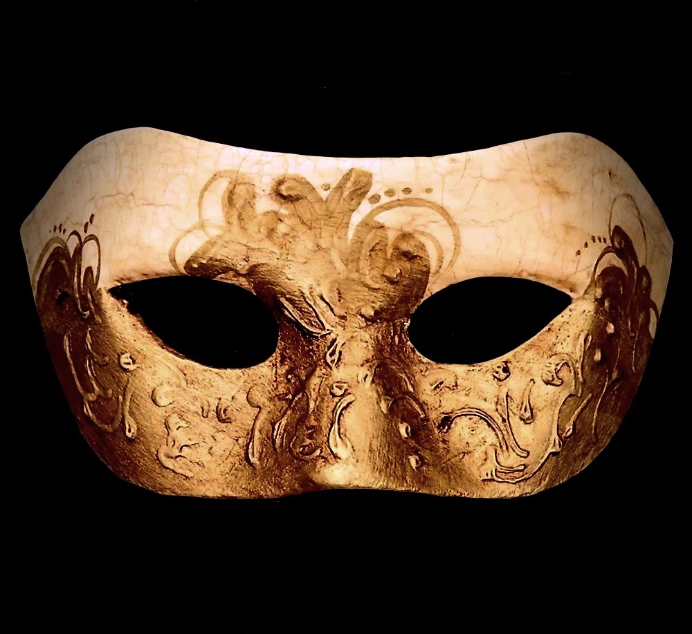Serenata Oro &ndash; Gold Venetian Masquerade Mask