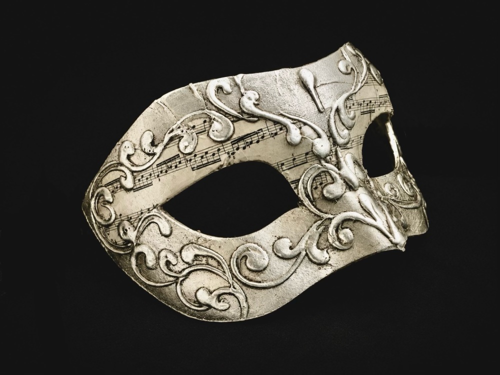 Musica Masquerade Masks - Silver