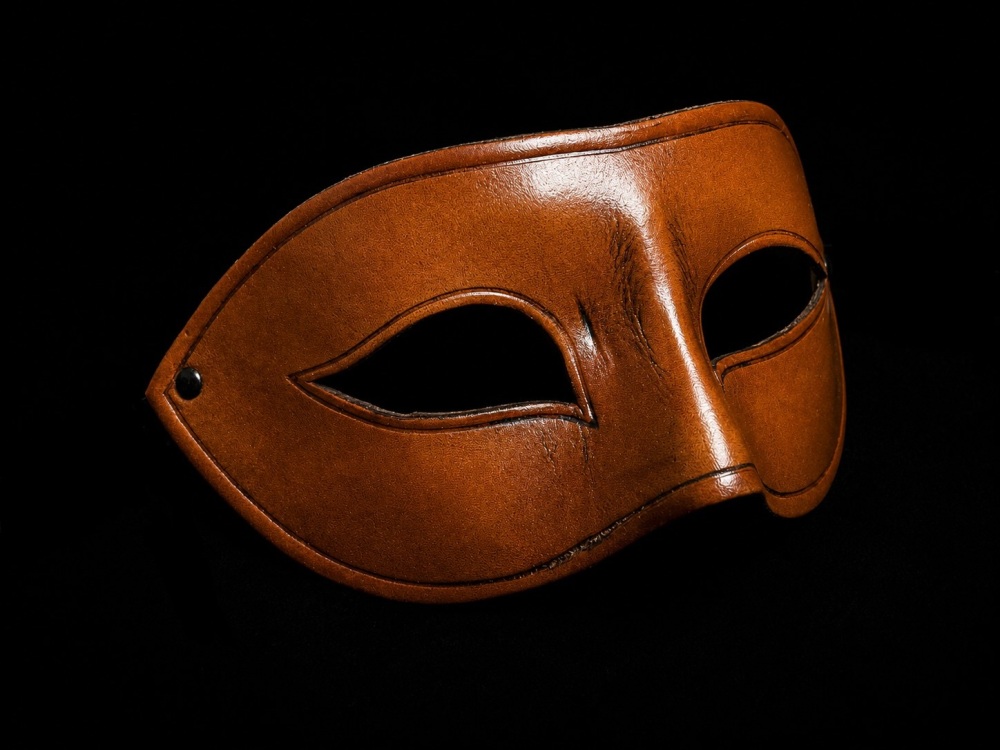 Cuoio Leather Mask - Antique Brown