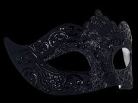 Stella Masquerade Masks - Nero Black