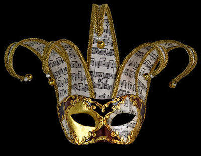 Jester Musica Lux Venetian Masquerade Ball Mask