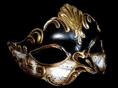 Sinfona Lady Masquerade Mask - Black
