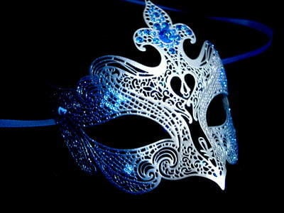 Fantasia Lady Venetian Masquerade Mask - Blue