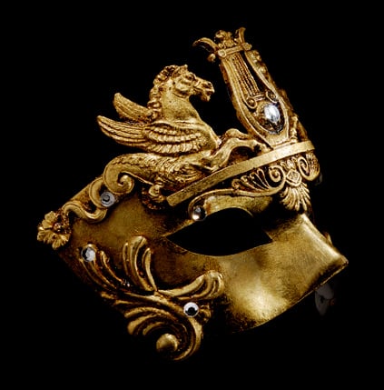 Cavalli Venetian Luxury Masquerade Ball Mask - Gold