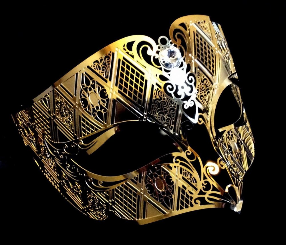 Fantasia Filigree Venetian Masquerade Mask - Limited Edition Gold