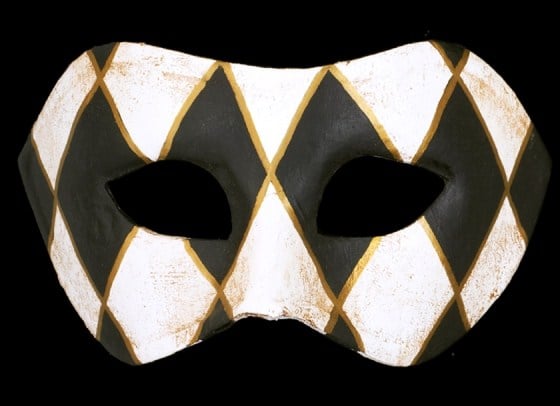 Cara Designer Masquerade Mask - Black Edition
