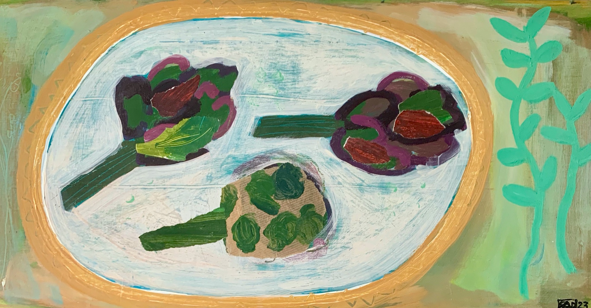 Artichokes on a Plate