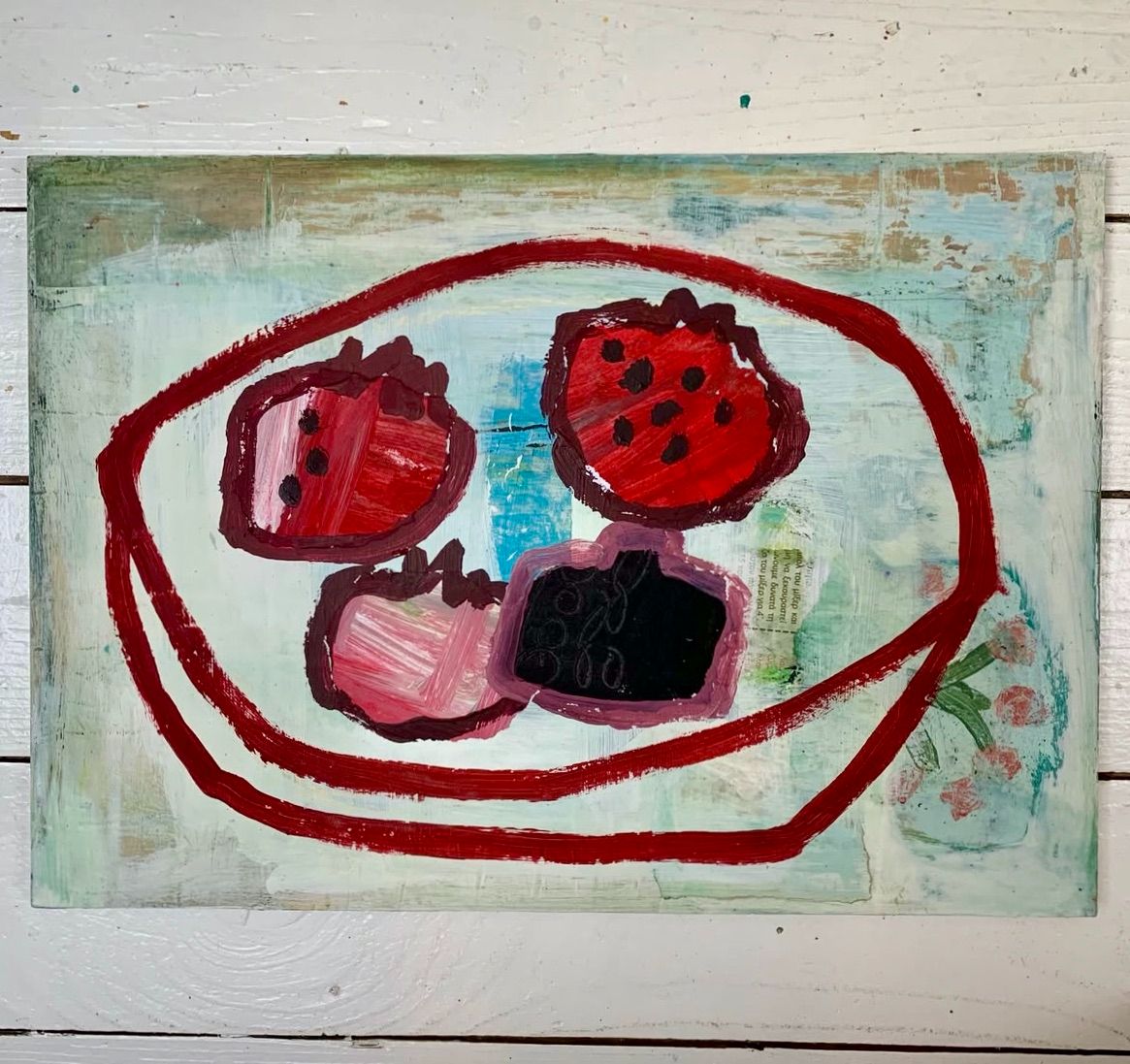 Pomegranates on a Plate