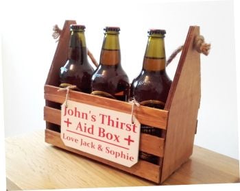 Personalised Bottle Caddy Carry Box