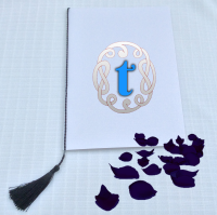 A5 TASSELS for WEDDING / Order of Service cards - NAVY BLUE COLOUR
