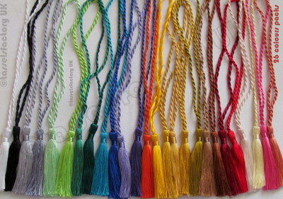 Download 26 COLOUR BOOKMARK TASSELS