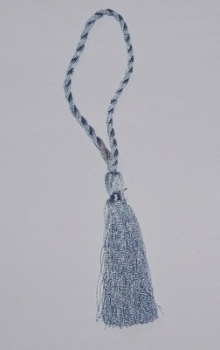 Mini Bookmark Tassels in Silver Colour - Hand Made Tassels for Cardmaking - Bookmarks