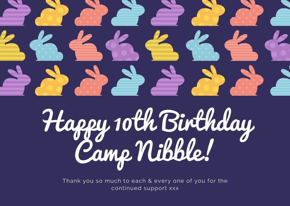 Happy 10th birthday Camp Nibble
