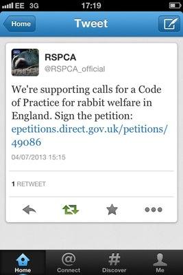 RSPCA tweet