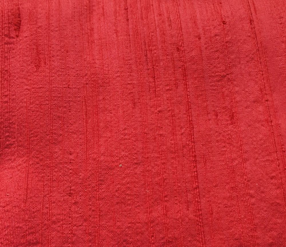24 x 20 inches Red Silk Duponi