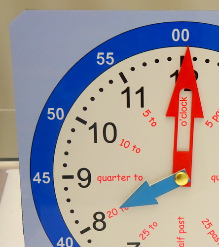 Educational Tell the Time Learning Clock - Large Size