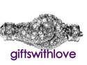 Silver Plated Magnetic Rhinestone  Loop Clasp