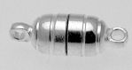 Pack of 5 Magnetic Medium to Strong Silverplated Bullet Shape Clasp