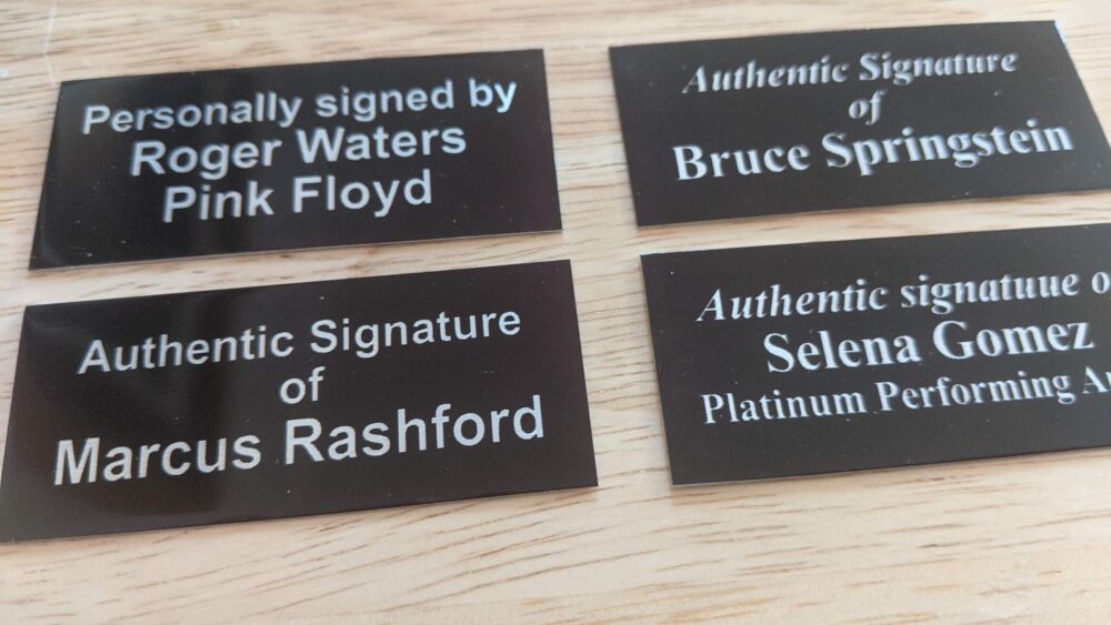 Personally Signed By Plates - Plates created for your own products