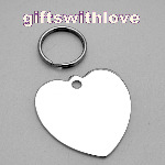 Heart  Dog Identity Disc Tag - FREE ENGRAVING