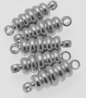 Pack of 5 Magnetic Silverplated Clasp