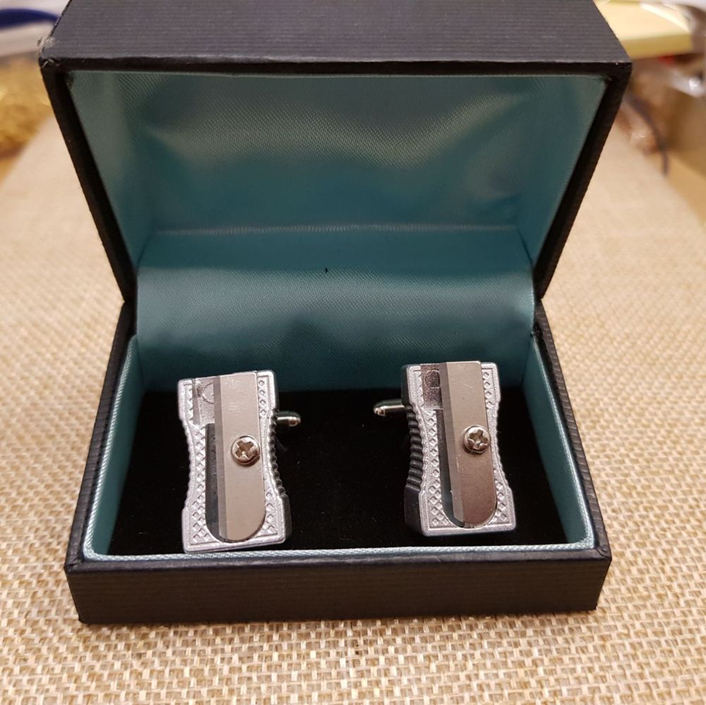 Pencil Sharpener Cufflinks