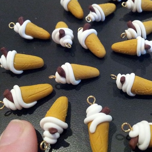 Ice Cream Polymer Clay Charm Price From: