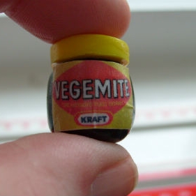 Vegemite Bead / Charm 15 mm x 15 mm approx