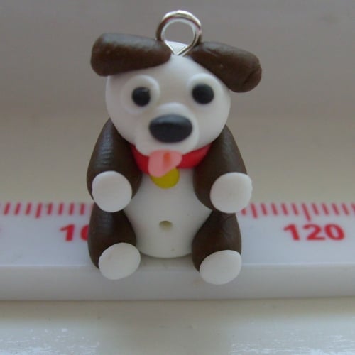 Dog Polymer Clay Bead / Charm Price From: