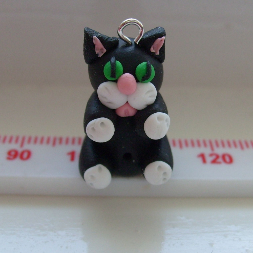 'Jasmine' Cat Polymer Clay Bead / Charm Price From: