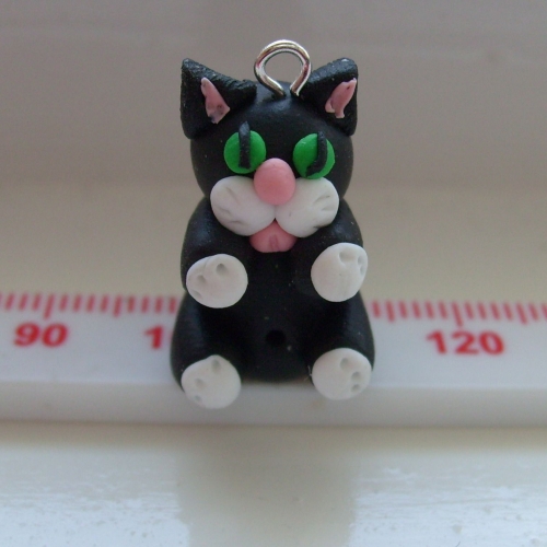 'Jasmine' Cat Polymer Clay Bead / Charm Price From: