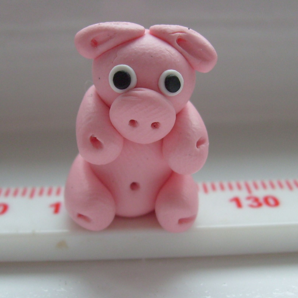 Pig Polymer Clay Bead / Charm Price From: