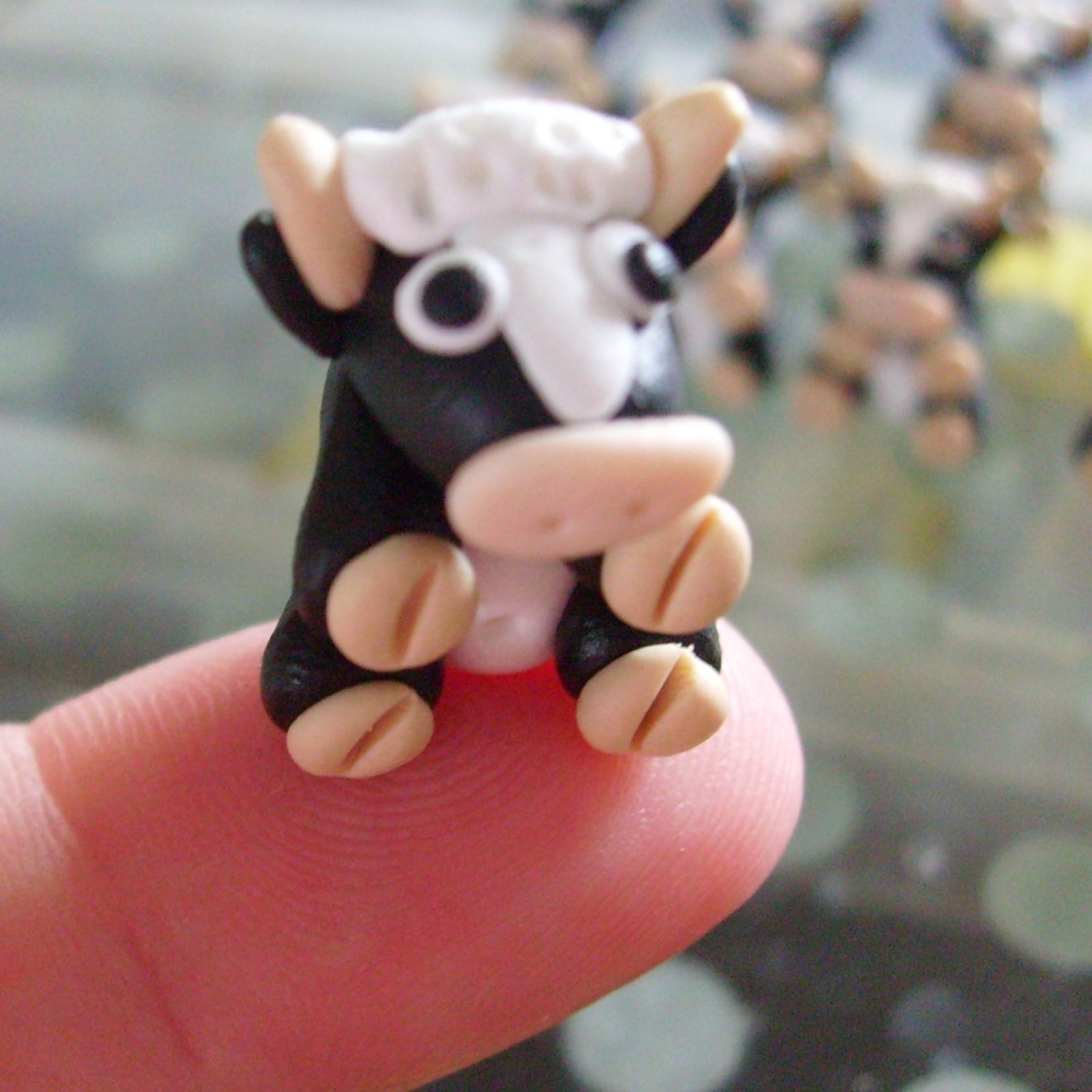 Cow Polymer Clay Bead / Charm Price From:
