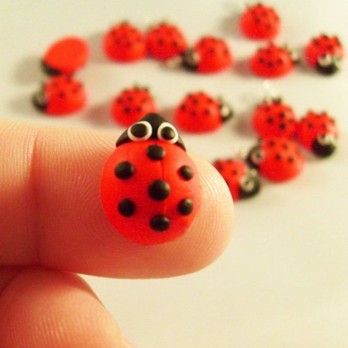 Ladybird Polymer Clay Bead / Charm Price From: