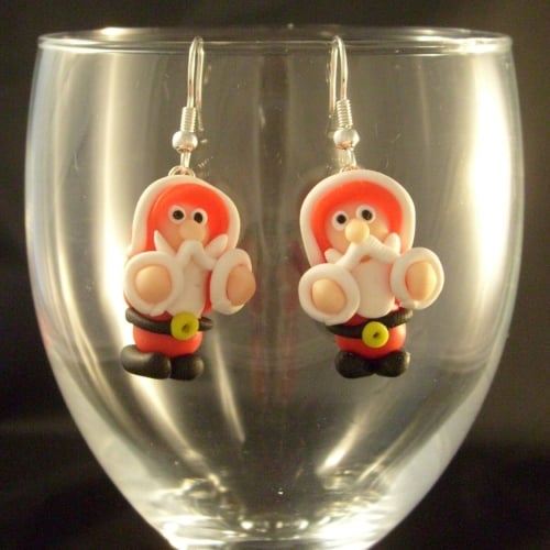 Christmas Santa Earrings