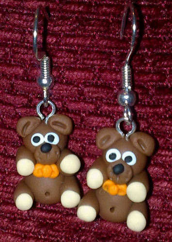 Earrings Teddy Brown