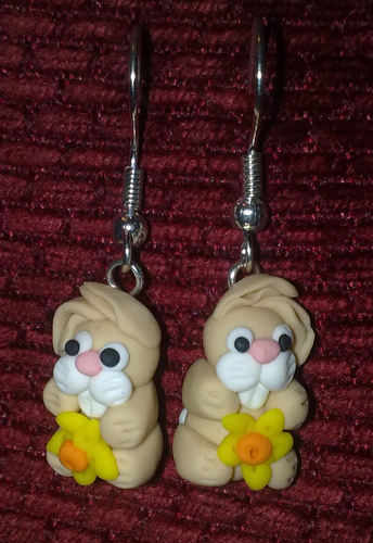 Earrings Rabbit Cream Daffordil