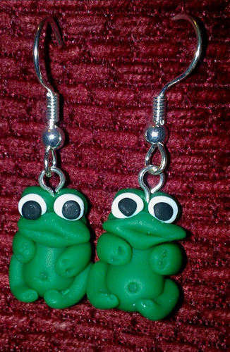 Earrings Frog