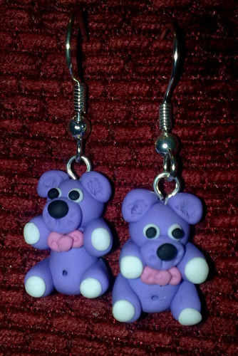 Earrings Teddy Lilac