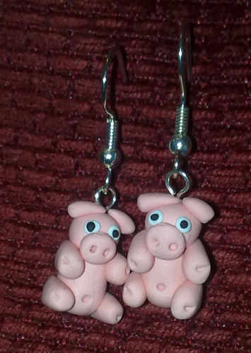 Earrings Pig