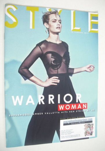 <!--2015-01-18-->Style magazine - Amber Valletta cover (18 January 2015)