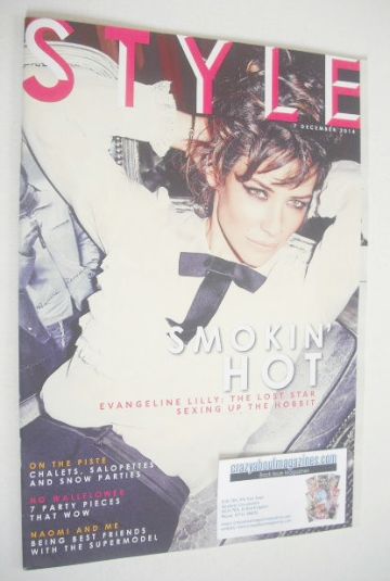 Style magazine - Evangeline Lilly cover (7 December 2014)