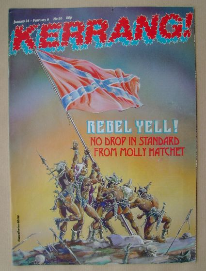 <!--1985-01-24-->Kerrang magazine - Rebel Yell! cover (24 January 1985 - Is