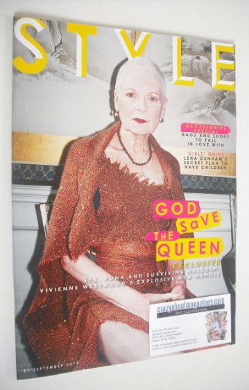 Style magazine - Vivienne Westwood cover (21 September 2014)