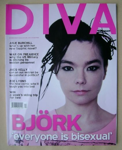 <!--2004-10-->Diva magazine - Bjork cover (October 2004 - Issue 101)