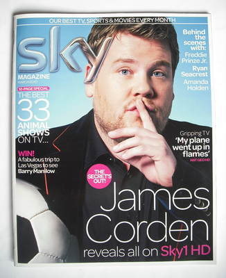 Sky TV magazine - March 2010 - James Corden cover
