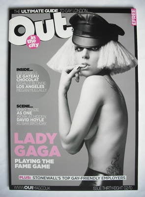 Out magazine - Lady Gaga cover (February 2010)