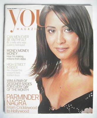 <!--2004-09-19-->You magazine - Parminder Nagra cover (19 September 2004)