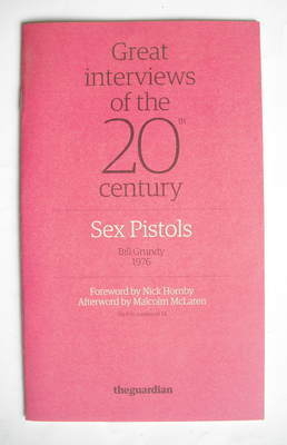 The Guardian booklet - Great Interviews Of The 20th Century - Sex Pistols