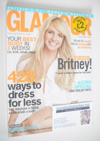 Glamour magazine - Britney Spears cover (January 2009)